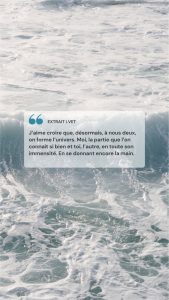 Extrait La Vie en turquoise Elise Giraudau