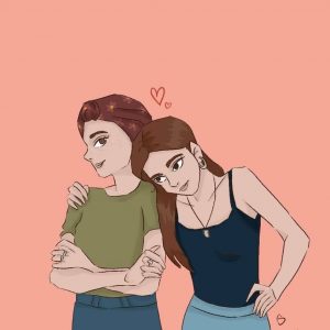 Louise et Ellie par plume.obsidienne